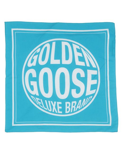 Golden Goose Deluxe Brand Blue Scarf for men
