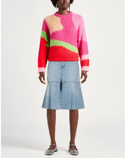 Pinko Blue Denim Skirt Cotton, Aluminum