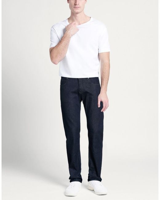 Armani Jeans Blue Jeans Cotton, Elastane for men