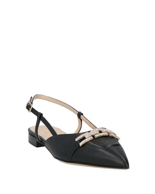 Baldinini Black Ballet Flats