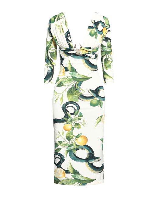 Vestido midi Roberto Cavalli de color White