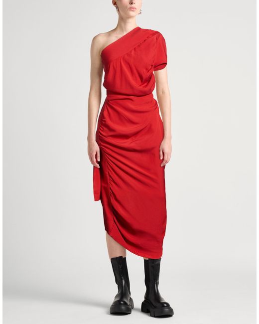 Vivienne Westwood Red Midi Dress Viscose