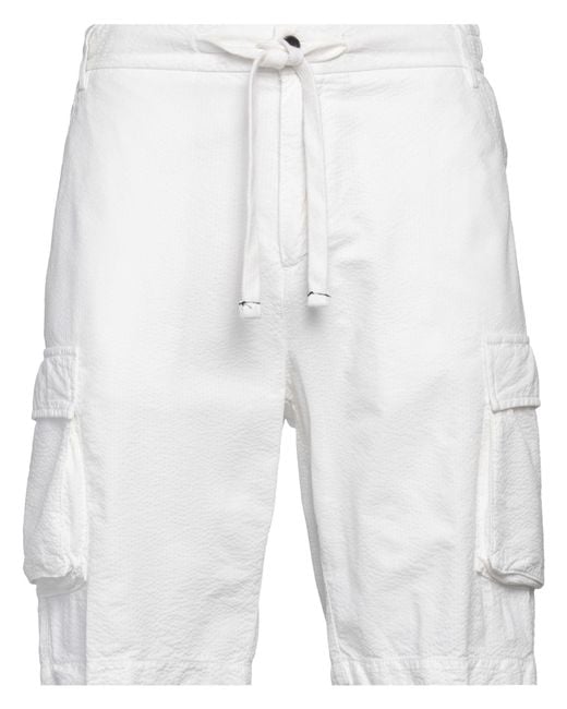 Harmont & Blaine White Shorts & Bermuda Shorts Cotton, Elastane for men