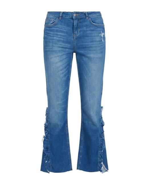 Rebel Queen Blue Jeans Cotton, Elastane