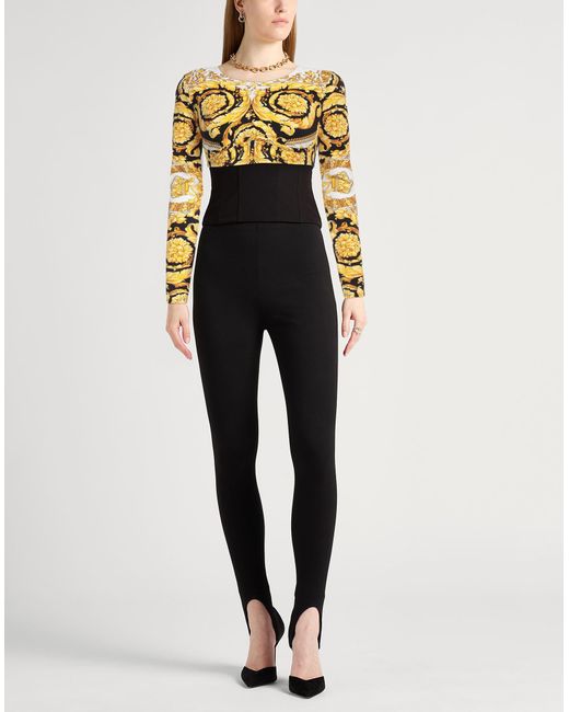 Versace Metallic Top Polyamide, Elastane