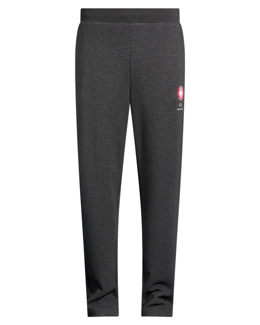 EA7 Gray Pants Cotton, Polyester for men
