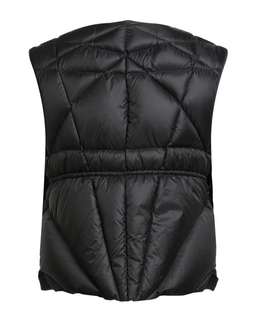 Rick Owens Black Vest Polyamide for men