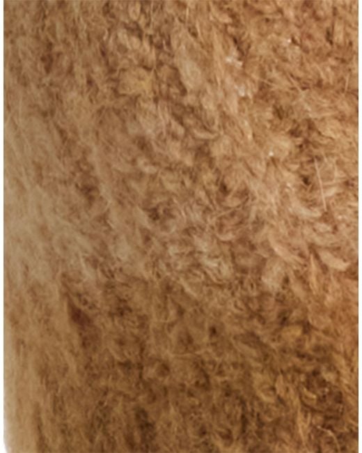 Alanui Natural Camel Top Alpaca Wool, Polyamide