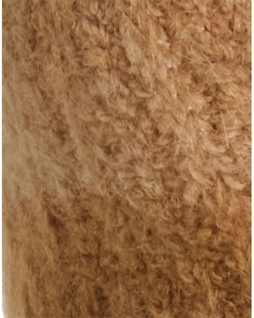 Alanui Natural Camel Top Alpaca Wool, Polyamide