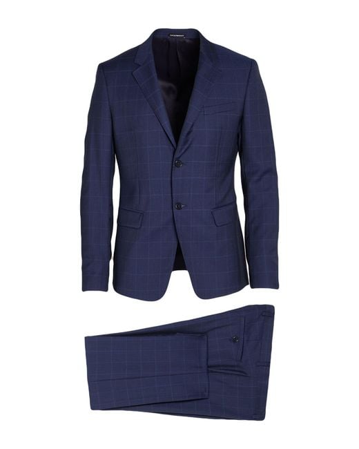 Emporio Armani Blue Suits for men