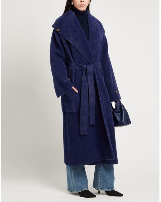 Elisabetta Franchi Blue Shearling & Teddy