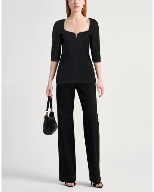 Just Cavalli Black Top Viscose, Polyamide, Elastane