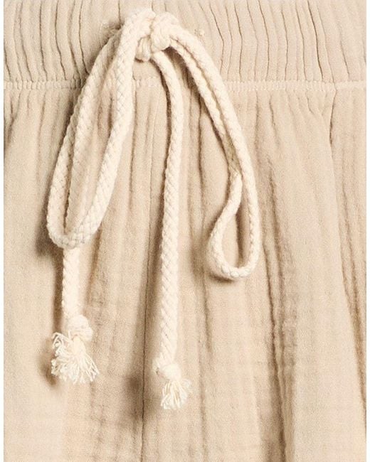 DONNI. Natural Sand Shorts & Bermuda Shorts Cotton