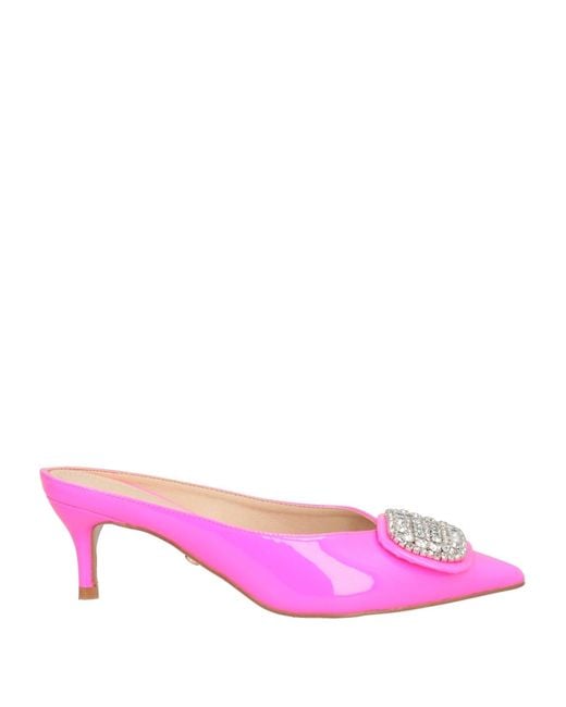Twenty Four Haitch Pink Mules & Clogs