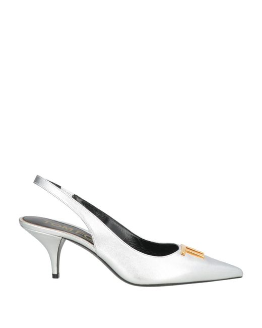 Tom Ford White Pumps Sheepskin