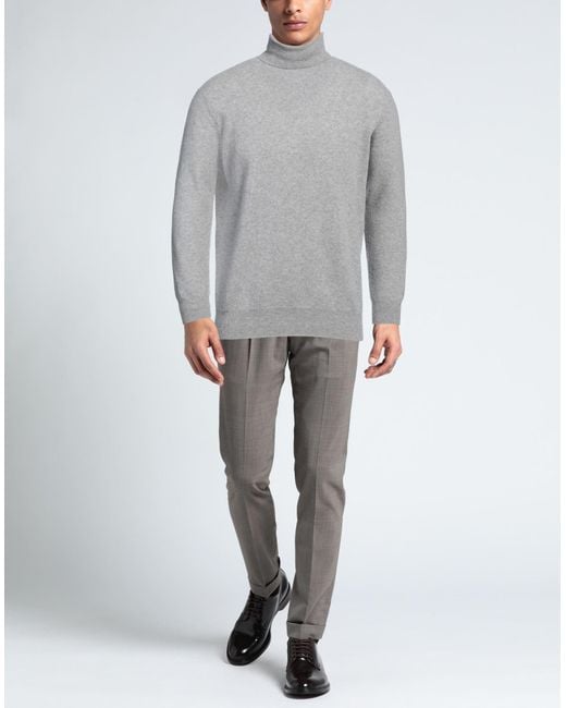 Aragona Gray Turtleneck Wool for men