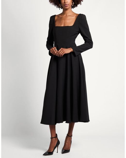 Odd Muse Black Midi Dresses