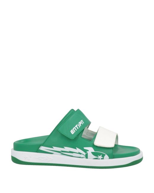 ENTERPRISE JAPAN Green Sandals for men