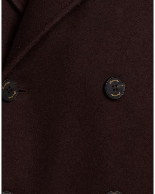 Drumohr Brown Coat Wool, Polyamide for men