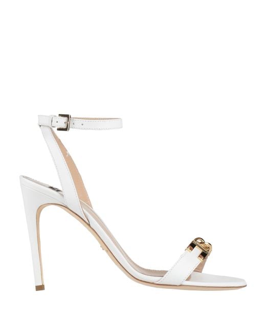 Elisabetta Franchi Metallic Sandals