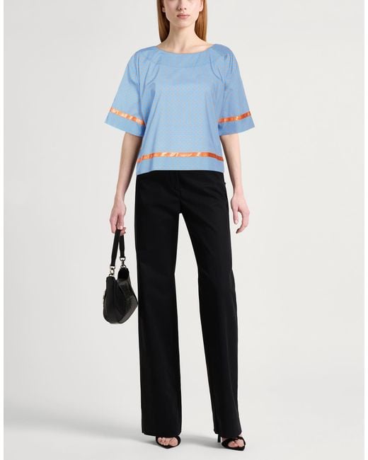 Boutique Moschino Blue Light Top Cotton