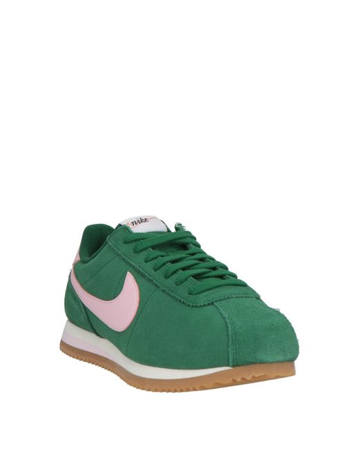 Nike Green Cortez Sneakers Leather