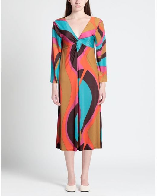 Beatrice B. Red Midi-Kleid