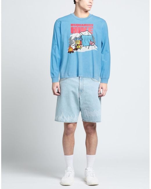 DSquared² Blue T-shirt for men
