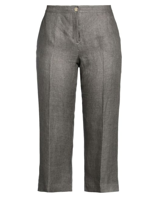 Barba Napoli Gray Cropped Trousers
