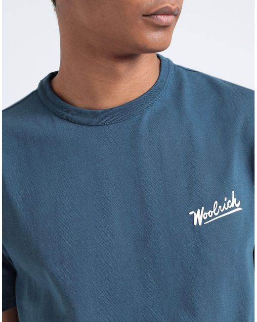 Woolrich T-shirts in Blue für Herren