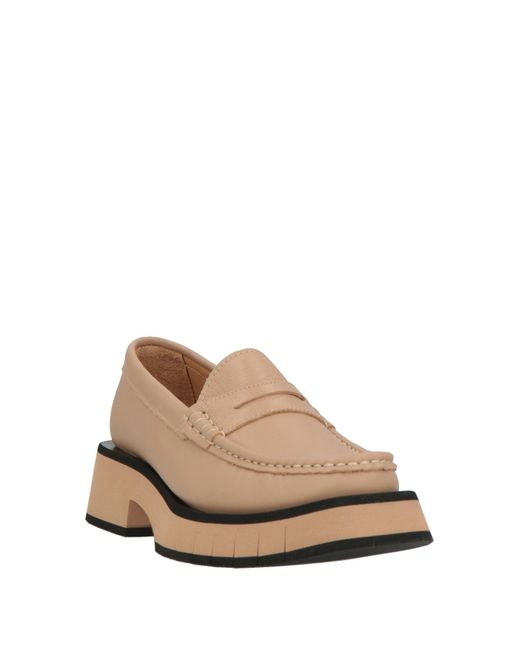Paloma Barceló Natural Loafers Leather