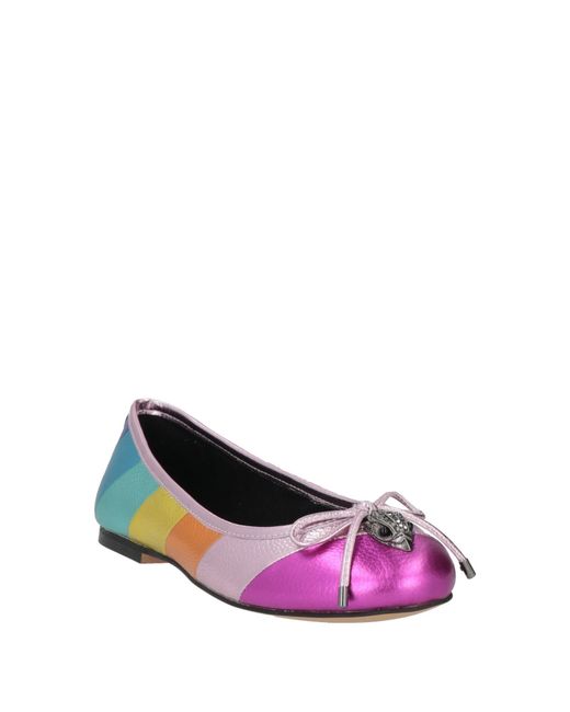 Kurt Geiger Blue Ballet Flats