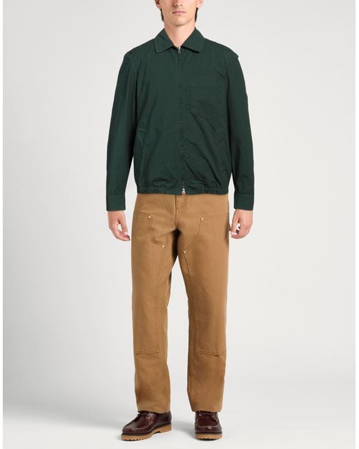 Barena Green Jacket Cotton, Elastane for men
