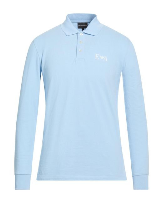 Emporio Armani Blue Polo Shirts for men