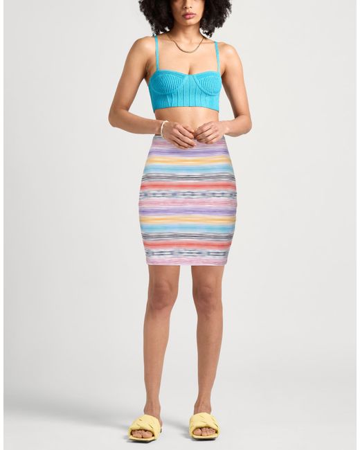 Missoni Gray Mini Skirt Polyester, Viscose, Polyamide, Elastane