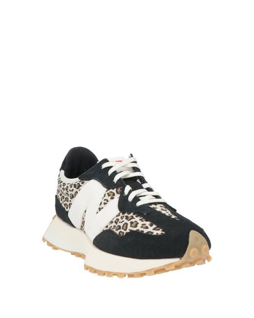 New Balance Black 327 Sneakers Leather, Textile Fibers