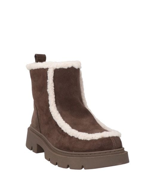 Inuikii Brown Ankle Boots Leather