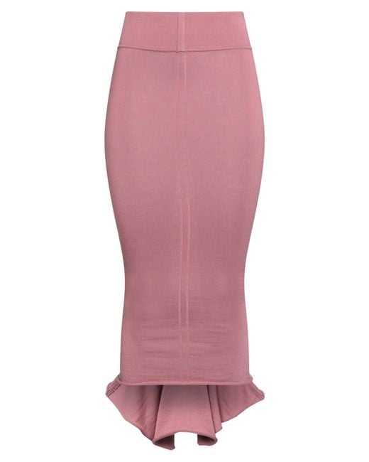Rick Owens Pink Midi Skirts