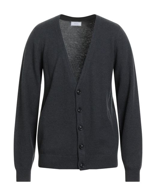 J'Rick Blue Cardigan Wool for men