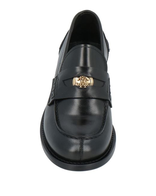 Roberto Cavalli Black Loafers Leather