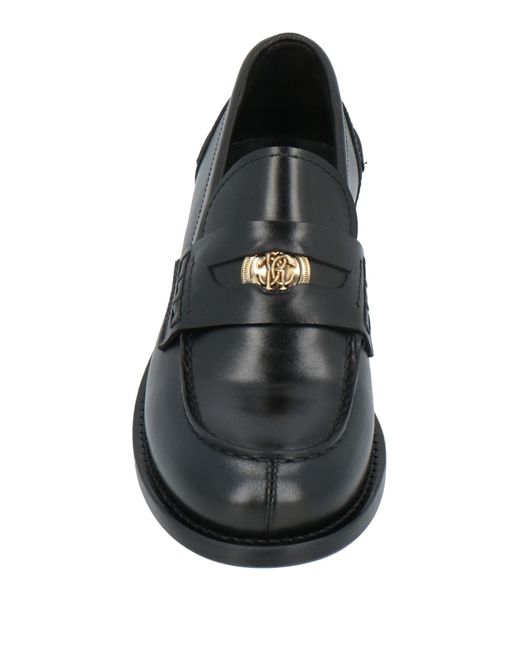Roberto Cavalli Black Loafers Leather