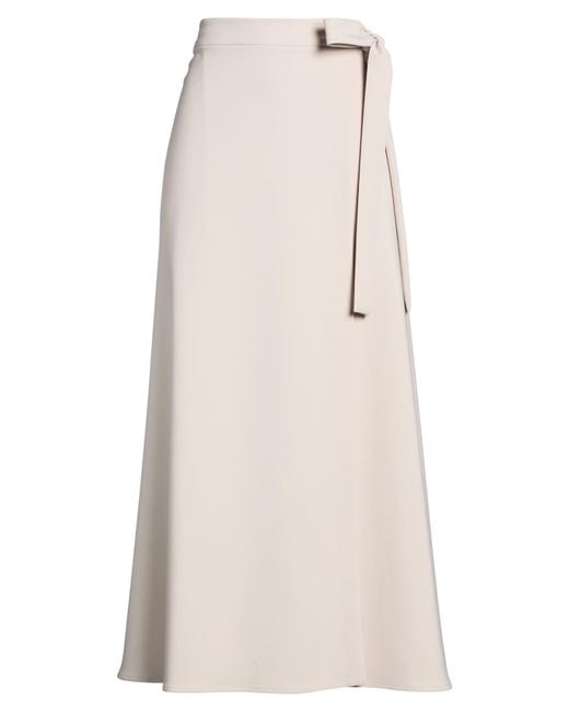 D.exterior Natural Light Maxi Skirt Polyester, Elastane
