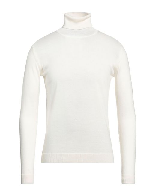 Roberto Collina White Turtleneck for men