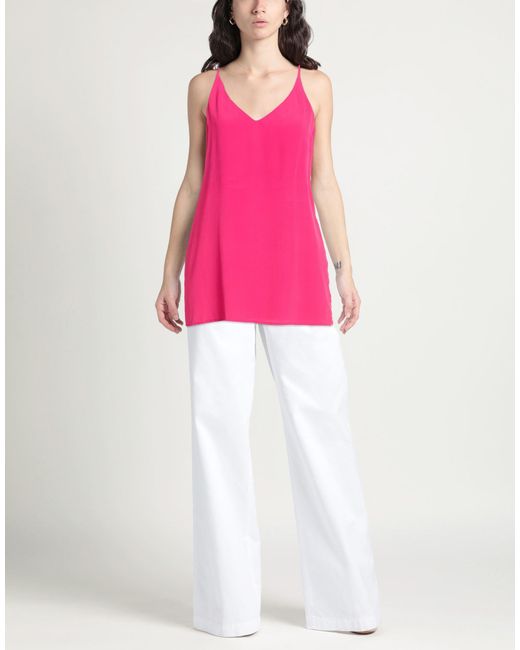 SIMONA CORSELLINI Pink Top Acetate, Silk