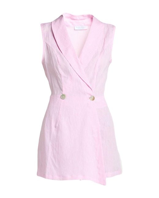 Sartoria Saracena Pink For Ersilia Playsuit Linen