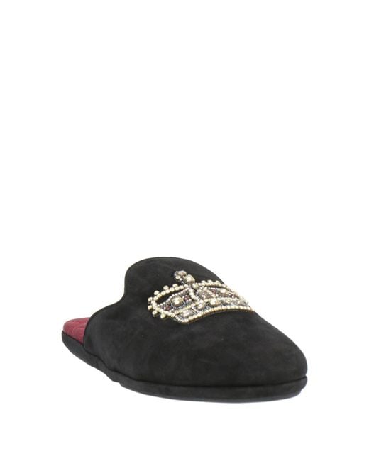 Dolce & Gabbana Black House Slipper for men