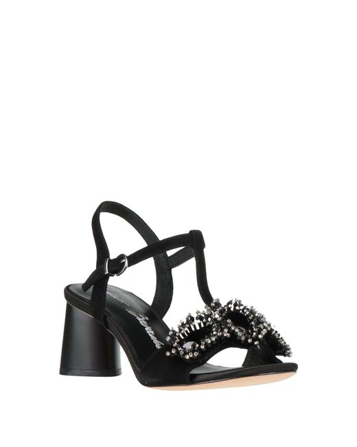 Luciano Barachini Black Sandals Leather