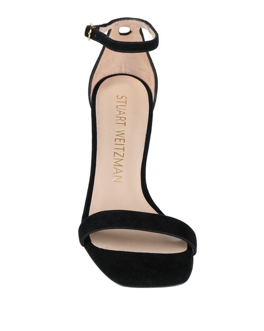 Stuart Weitzman Black Sandals Leather
