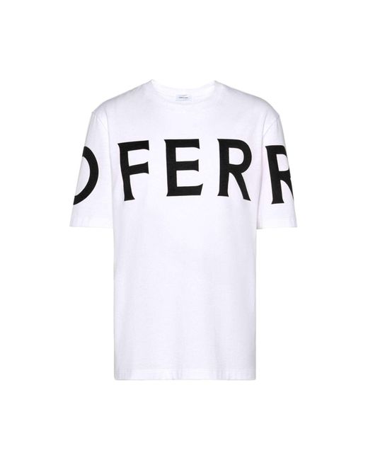 T-shirt di Ferragamo in White da Uomo