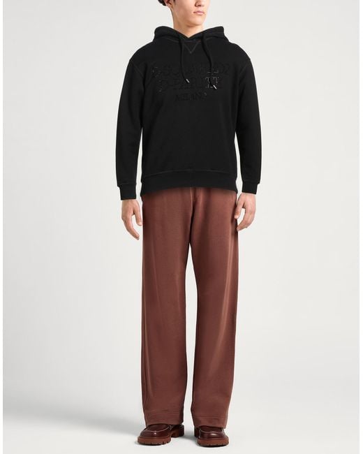 DSquared² Black Sweatshirt Cotton for men
